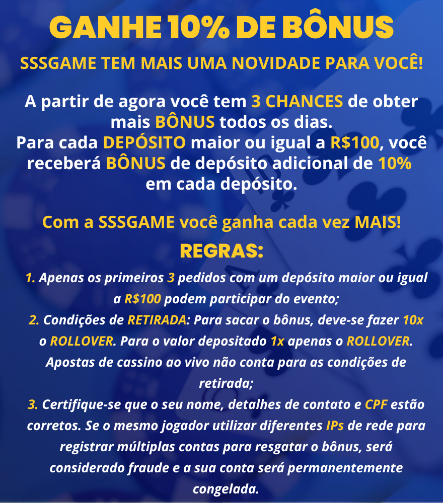 SSSGame - Ganhe 100% Bônus no 1º Deposito na SSSGAME. Aviator, TOP Cassinos  Online